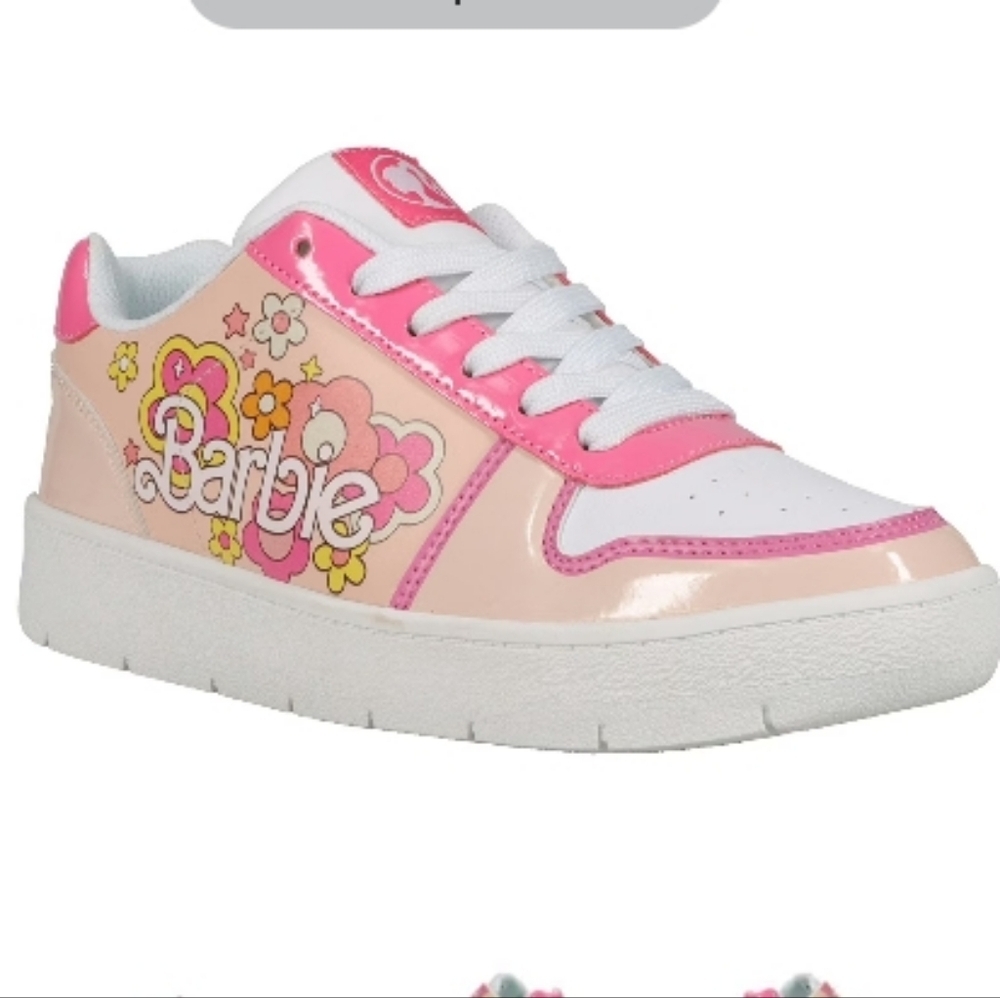 Pink Floral Barbie Sneakers‎